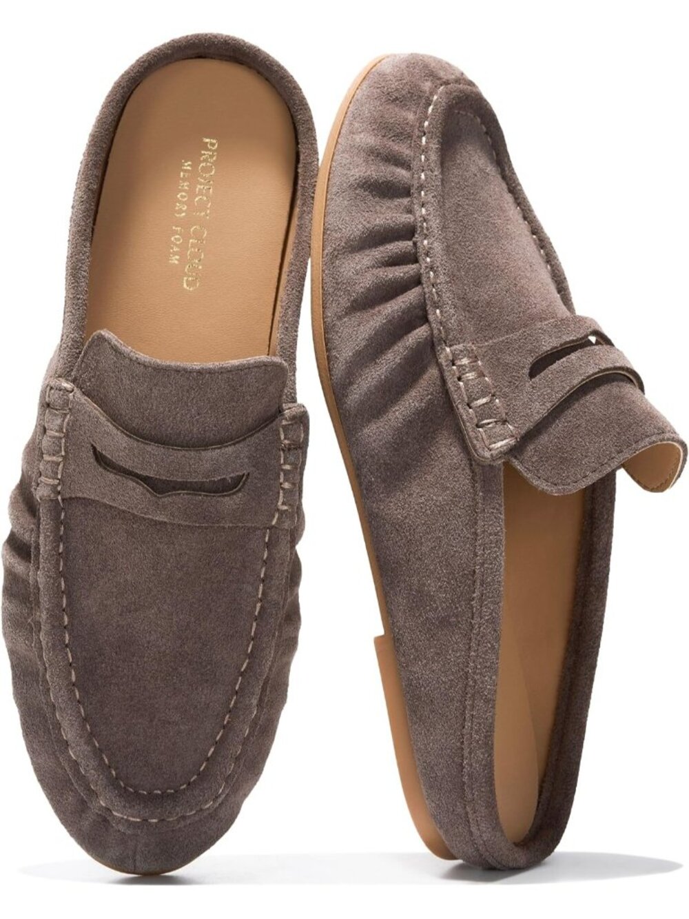 🆕Women's Chocolate Leather Penny Loafers Slip-ons Footwear Flats-Lightweight